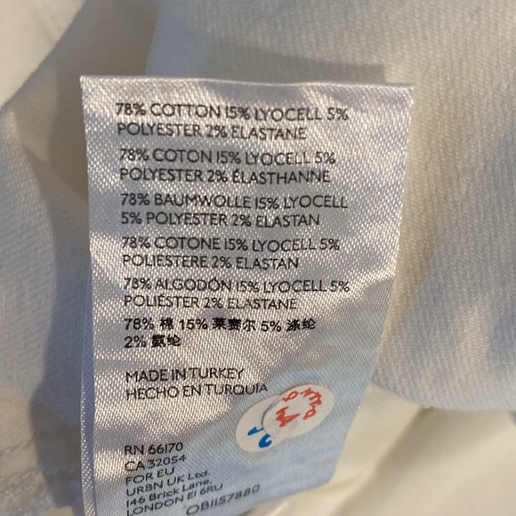 Pilcro and Letterpress (Anthropologie)  white high-rise bootcut jeans, size 31 - Picture 16 of 16